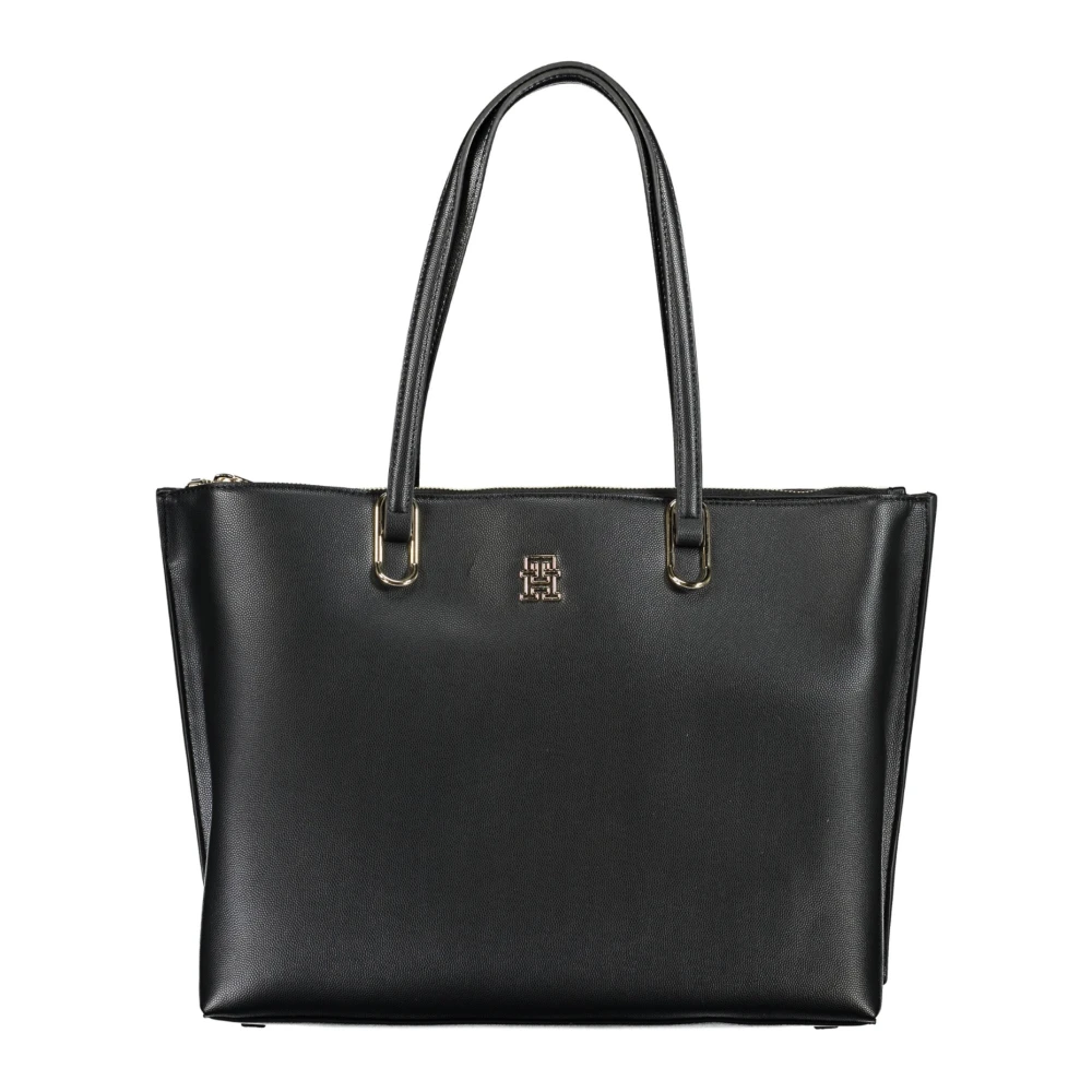 Tommy Hilfiger Zwarte damestas met schouderband Black Dames