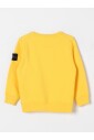 sweatshirt-junior-col-rond-jaune