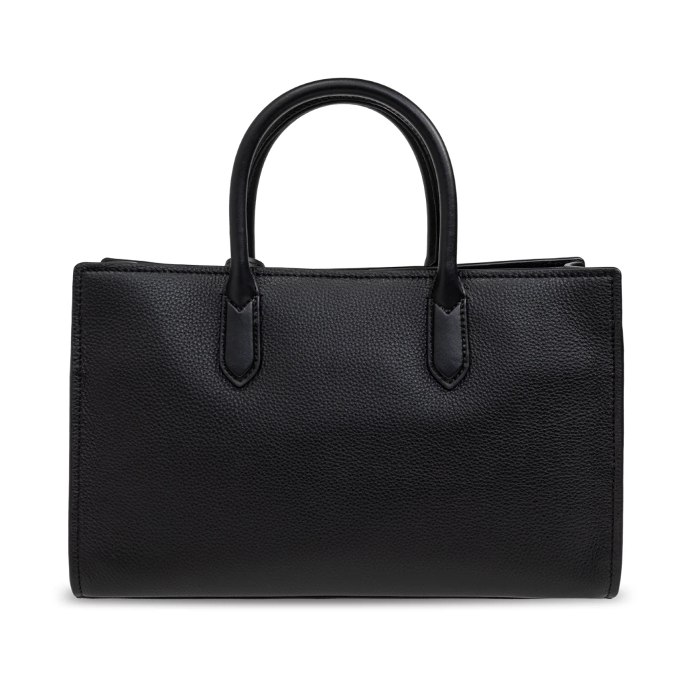 Michael Kors Scarlett Medium Leather Satchel Black Dames
