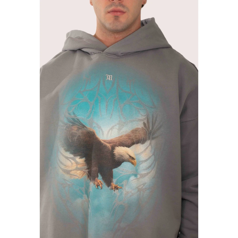 Misbhv Lichtgrijze Monument Valley Hoodie Gray Heren