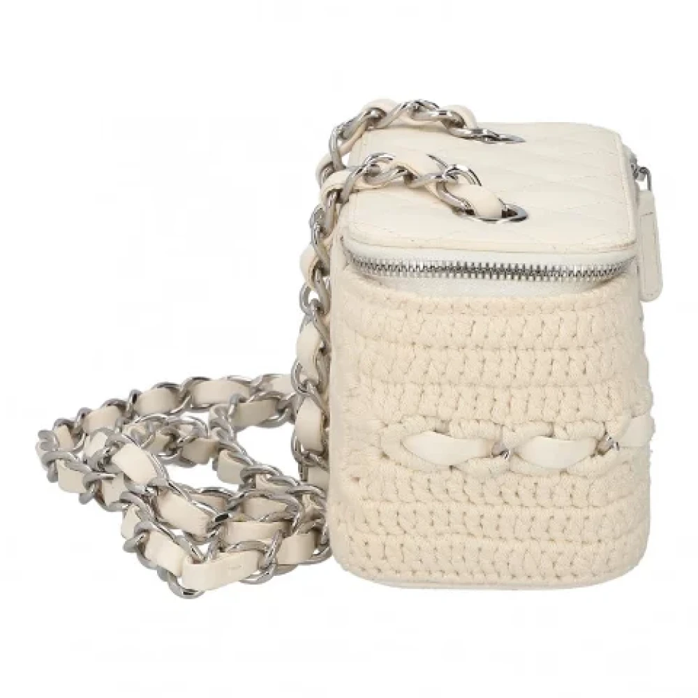 Chanel Vintage Pre-owned Leather crossbody-bags Beige Dames