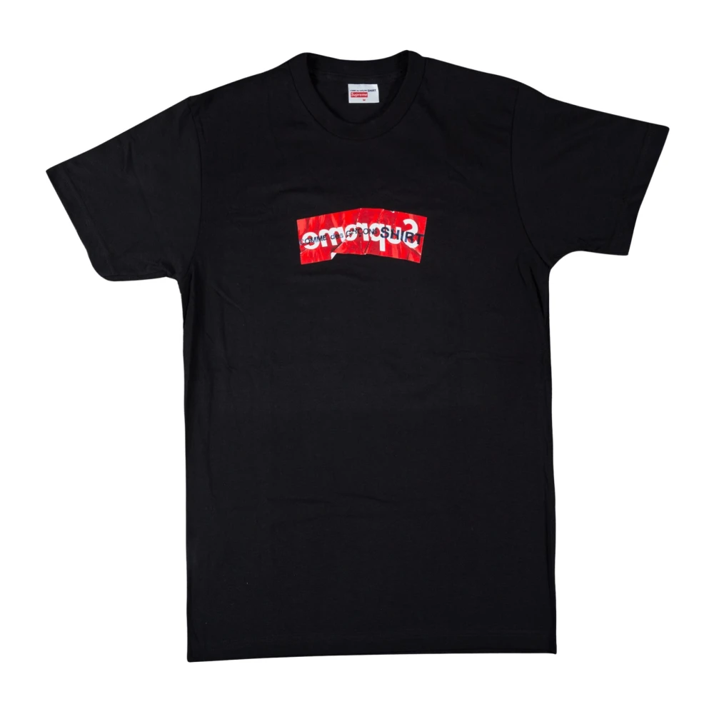 Comme des Garçons Beperkte oplage Box Logo T-shirt Zwart Black Heren