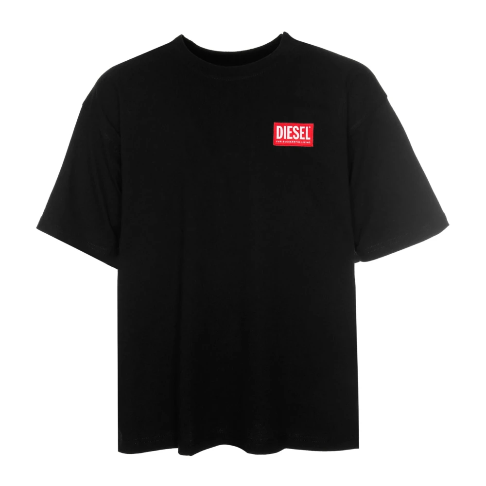 Diesel Boxt Lab T-Shirt Oversized Fit Black Heren