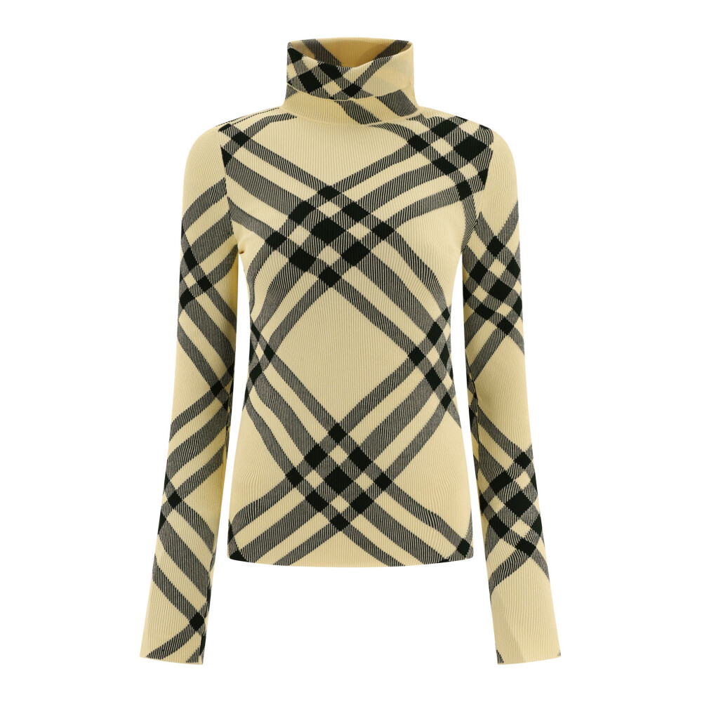 トップス BURBERRY BLACK LABEL border turtleneck Burberry Black Label Turtleneck Border Horse Logo Grey Size