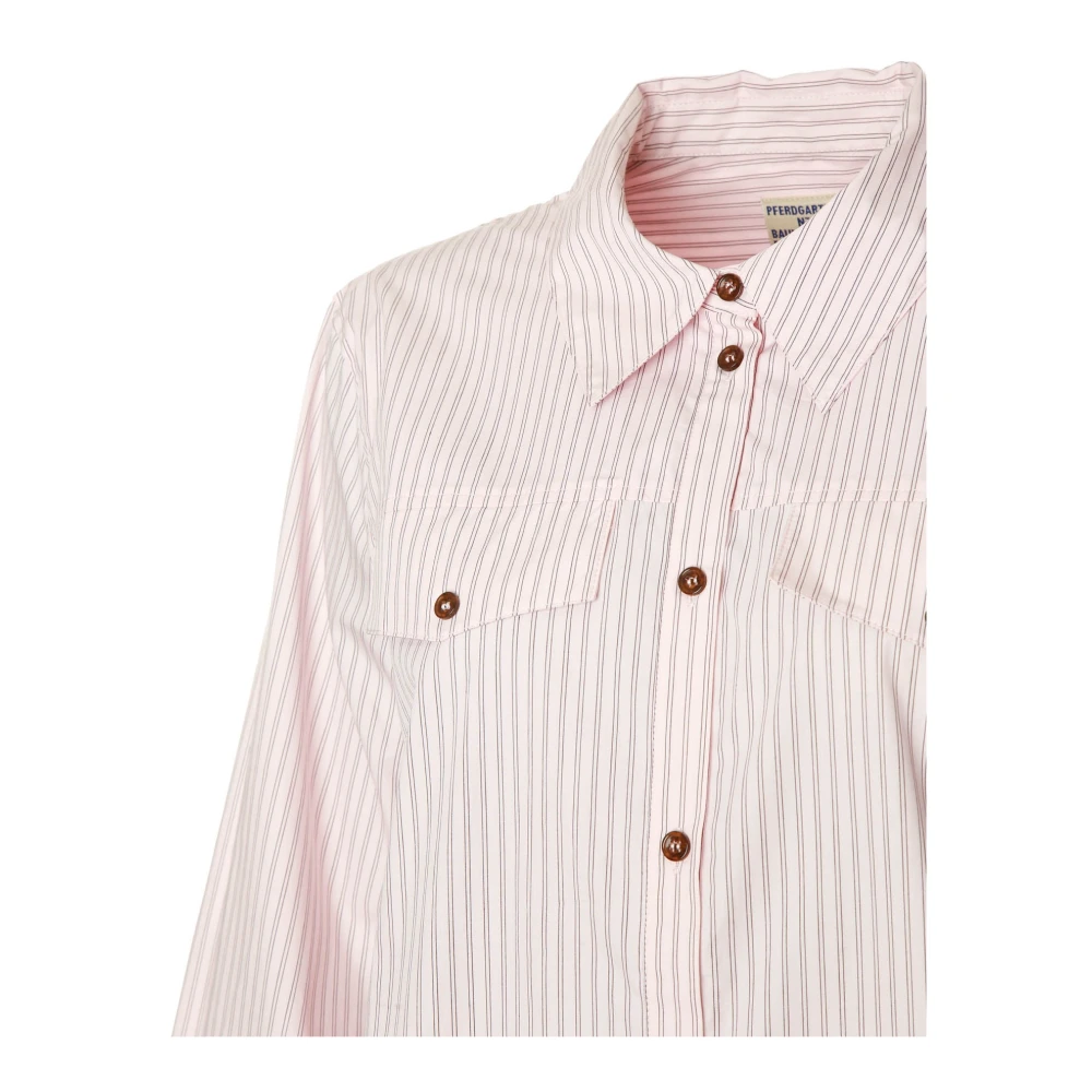 BAUM UND PFERDGARTEN Gestreepte Oversized Shirt met Zakken Multicolor Dames