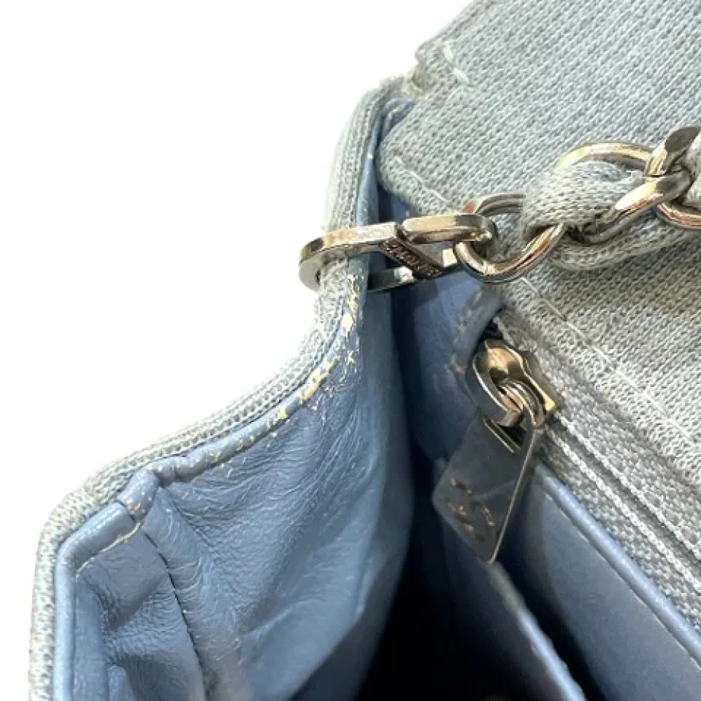 Chanel Vintage Pre-owned Cotton chanel-bags Blue Dames