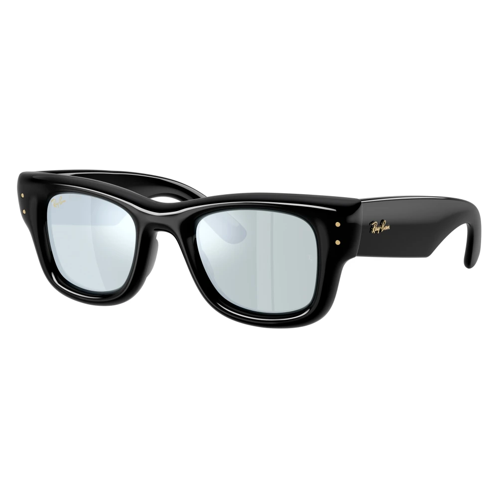 Ray - Ban Unisex Black/Green Rb4940 Wayfarer Puffer 601/30 Sunglasses Nylon Squared Normal Mirrored - Image 3