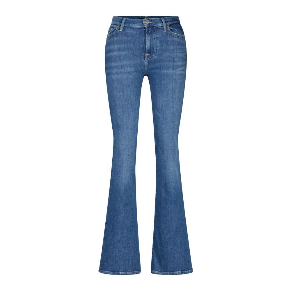 7 For All Mankind Blauwe Slim Illusion Jeans Blue Dames
