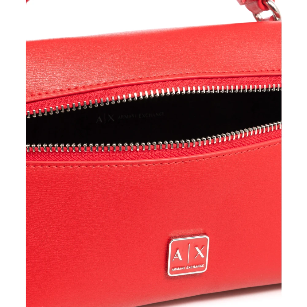 Armani Exchange Handtas met ritssluiting en logo Red Dames
