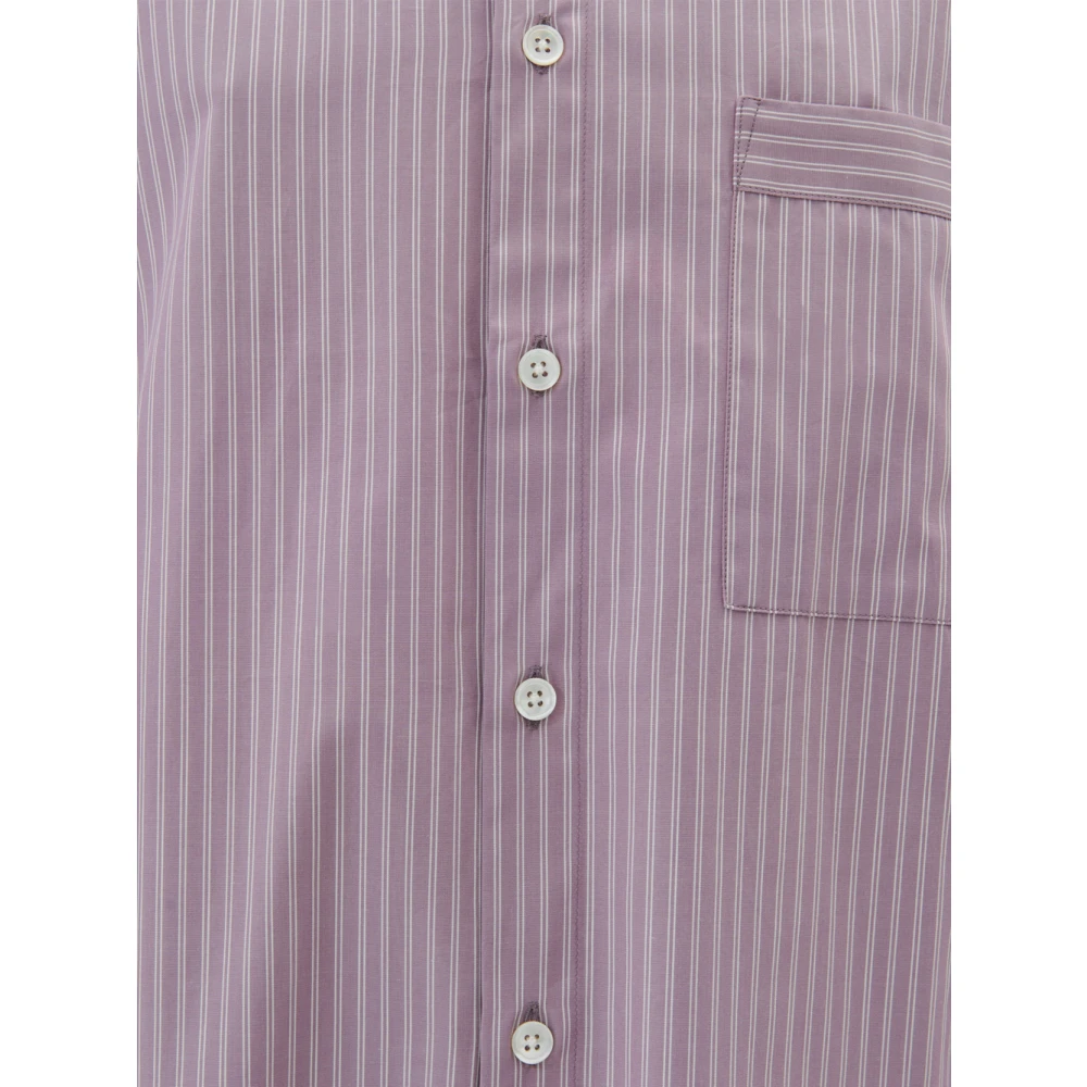 Birkenstock Lila Gestreept Katoenen Overhemd Purple Dames