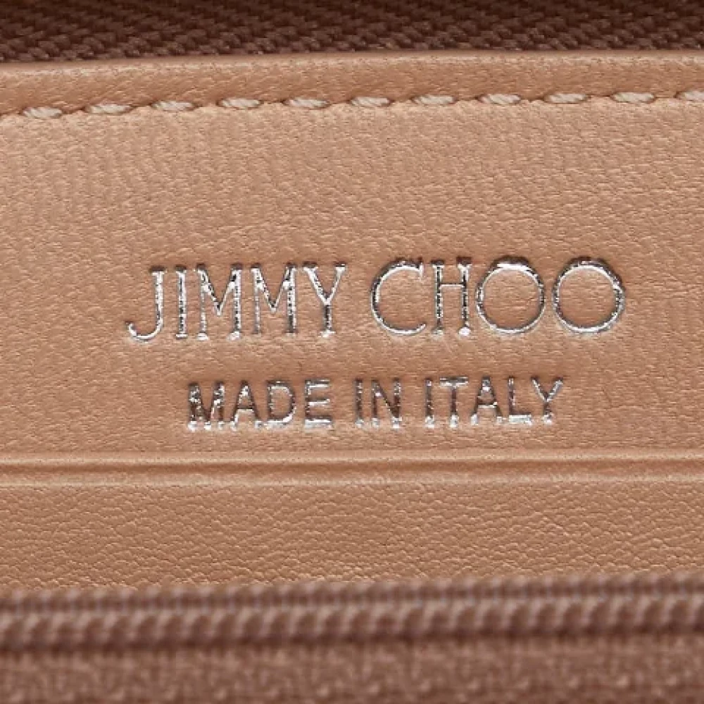 Jimmy Choo Pre-owned Leather wallets Beige Dames