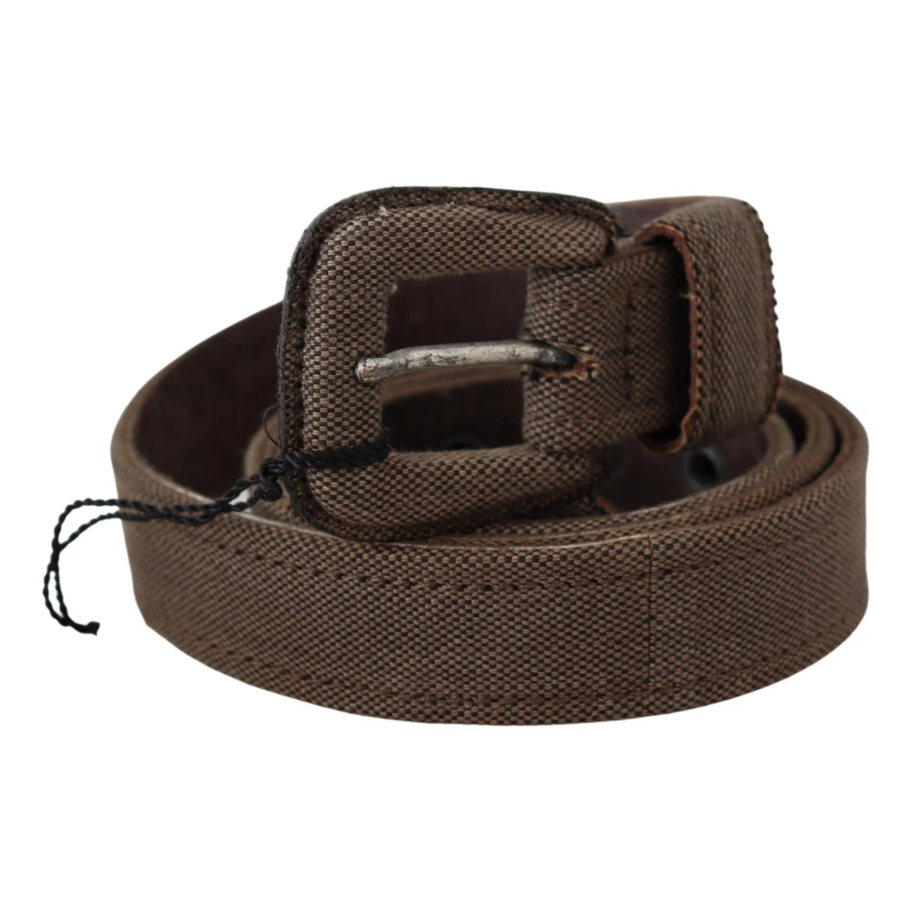 Costume National Elegant Bruin Leren Riem Brown Dames