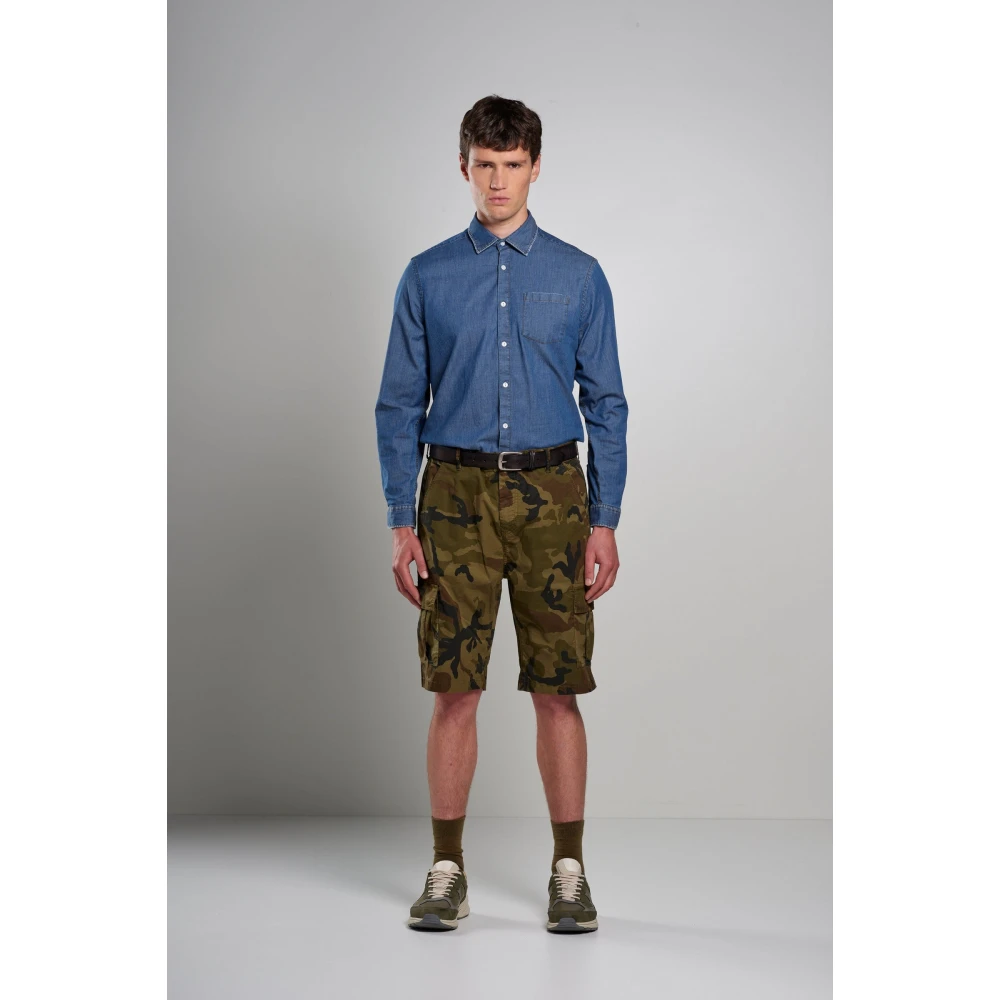 BomBoogie Casual Shorts Green Heren