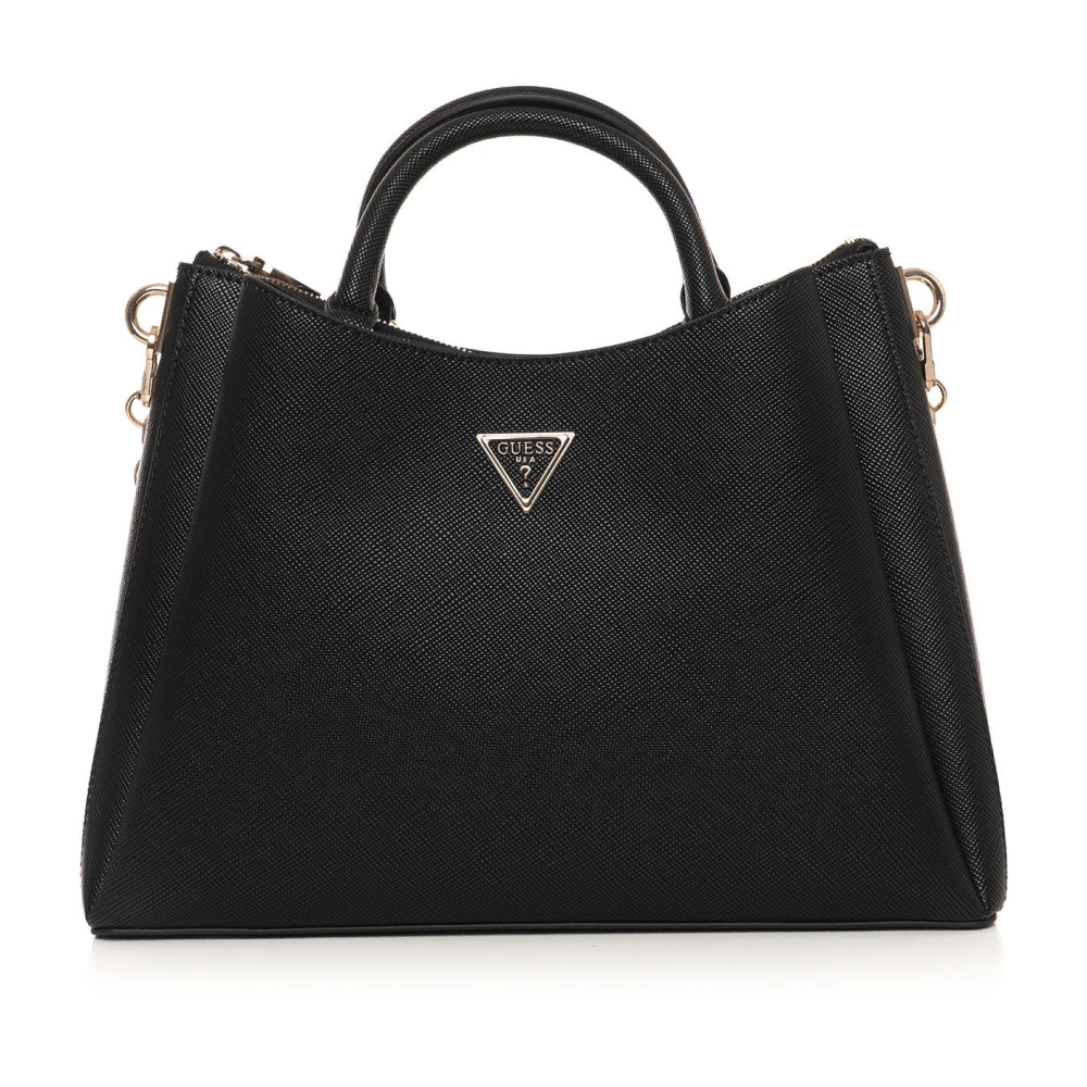 Guess Eco Gloriana Handtas met Klepsluiting Black Dames