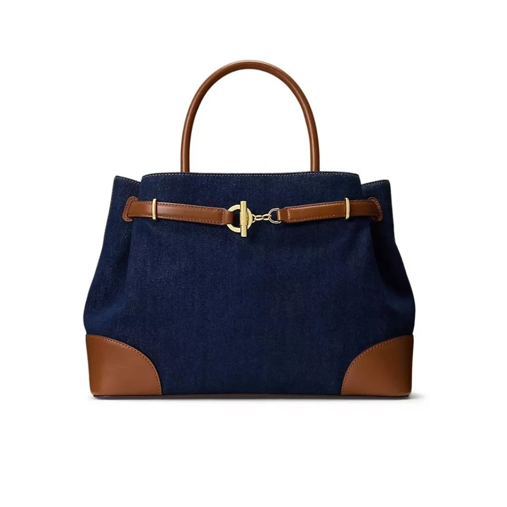 Ralph Lauren Donna Blu Borse, Taglia Unica, New,