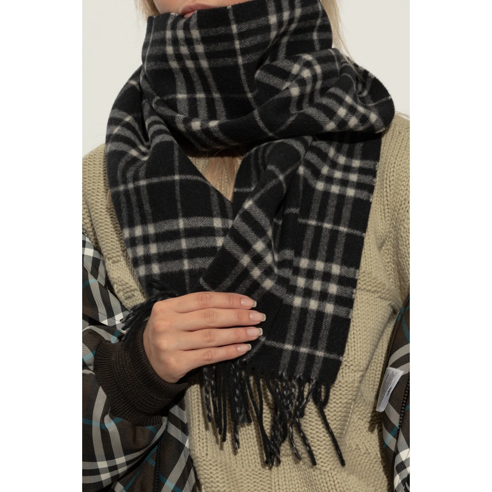 Burberry Kasjmier sjaal Black Unisex