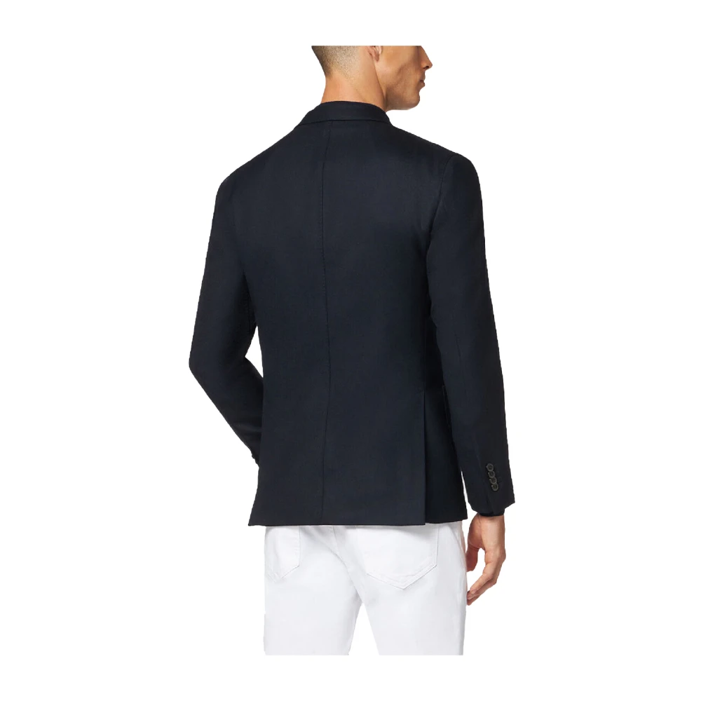 Boglioli Heren Wol Four Season Blazer Black Heren