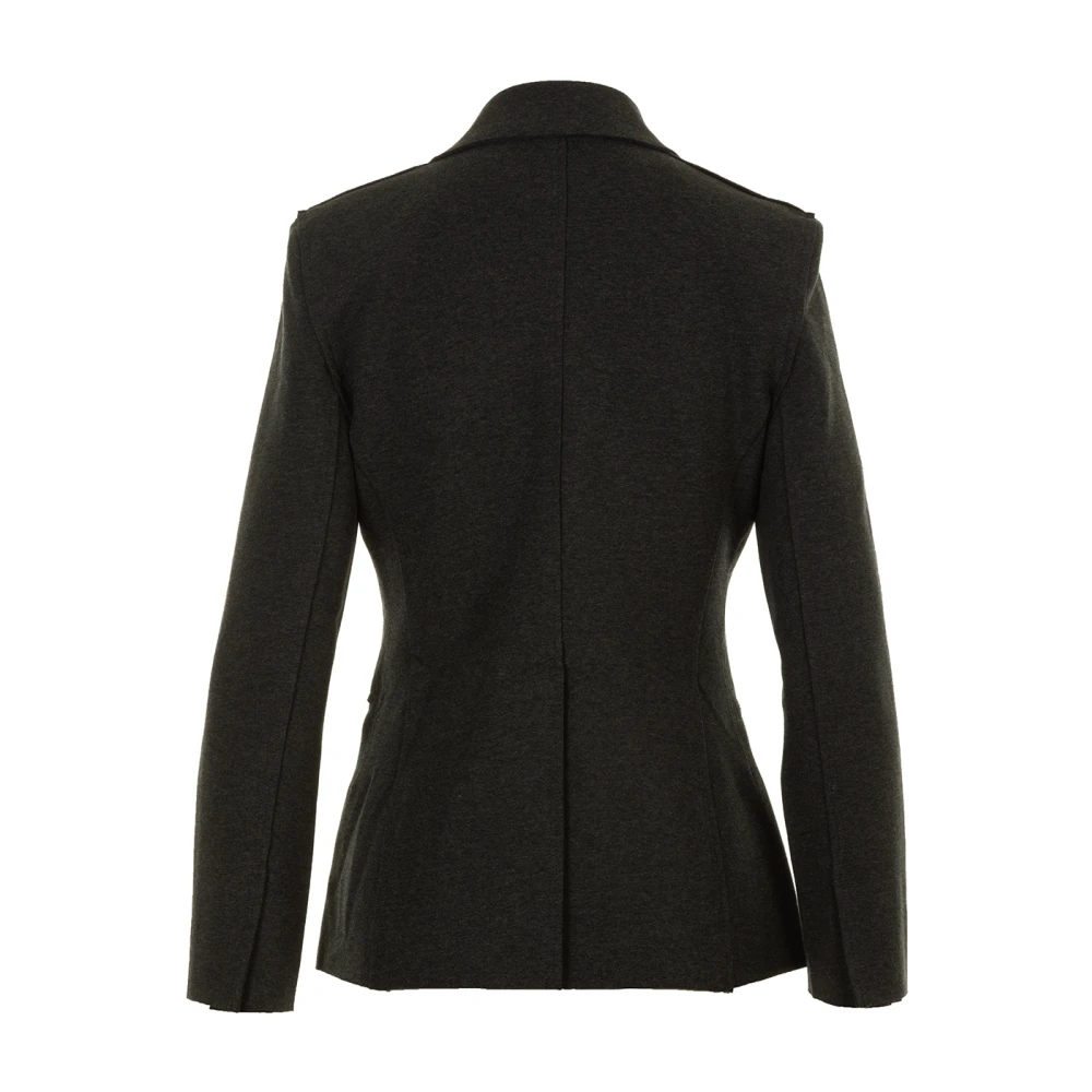 Norma Kamali Elegante Damesblazer Gray Dames