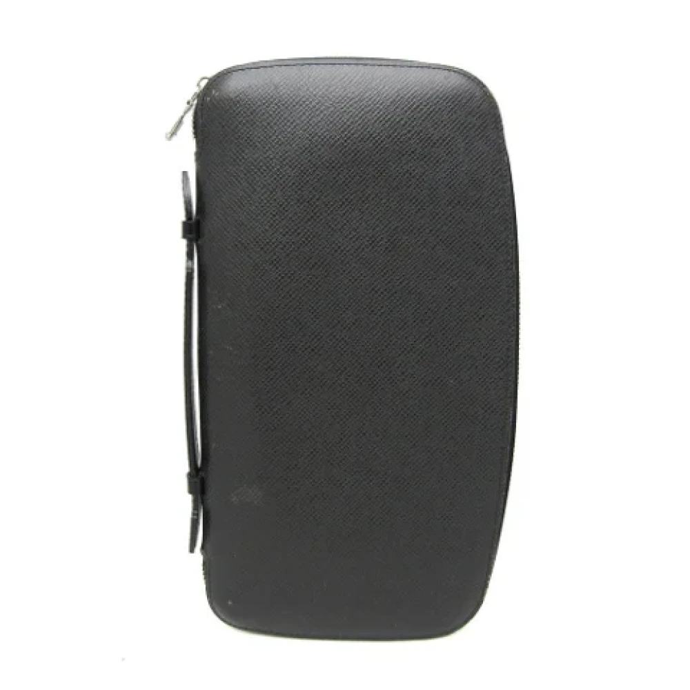 Louis Vuitton Vintage Pre-owned Leather wallets Black Heren