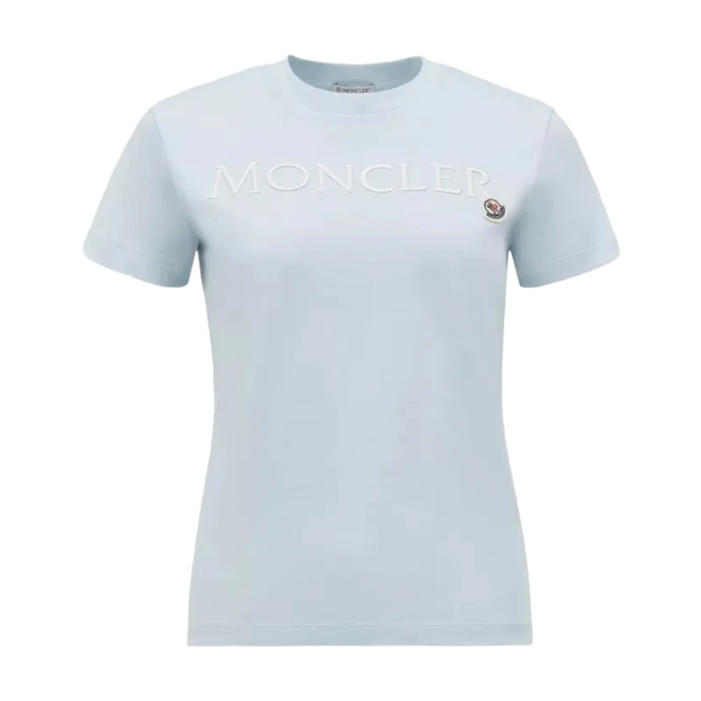 Moncler - Tops > T-Shirts - Blue - Moncler - Modalova