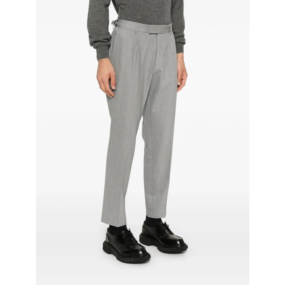 Hugo Boss Wollen broek met zakken Gray Heren