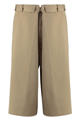 Blend Cotton Bermuda Shorts