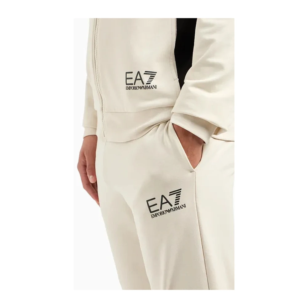 Emporio Armani EA7 Sportieve Broek Beige Heren