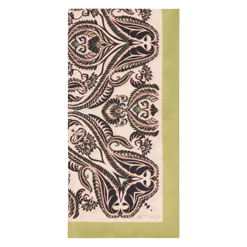 ETRO Zijden sjaal met Paisley-motief Multicolor Dames