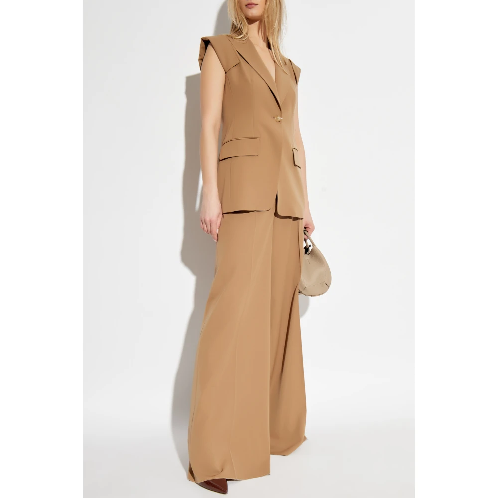 Max Mara Vest Bergamo Brown Dames