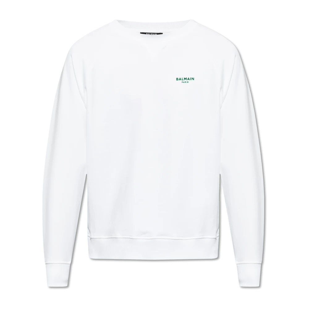 Balmain Sweatshirt met logo White Heren