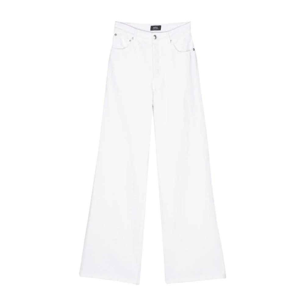 A.p.c. Witte Denim Jeans White Dames