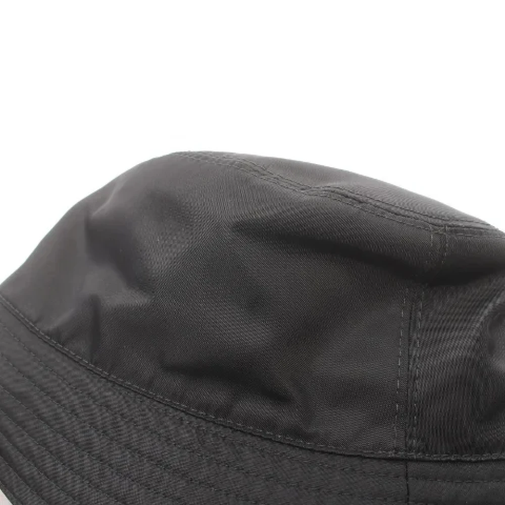Prada Vintage Pre-owned Fabric hats Black Dames