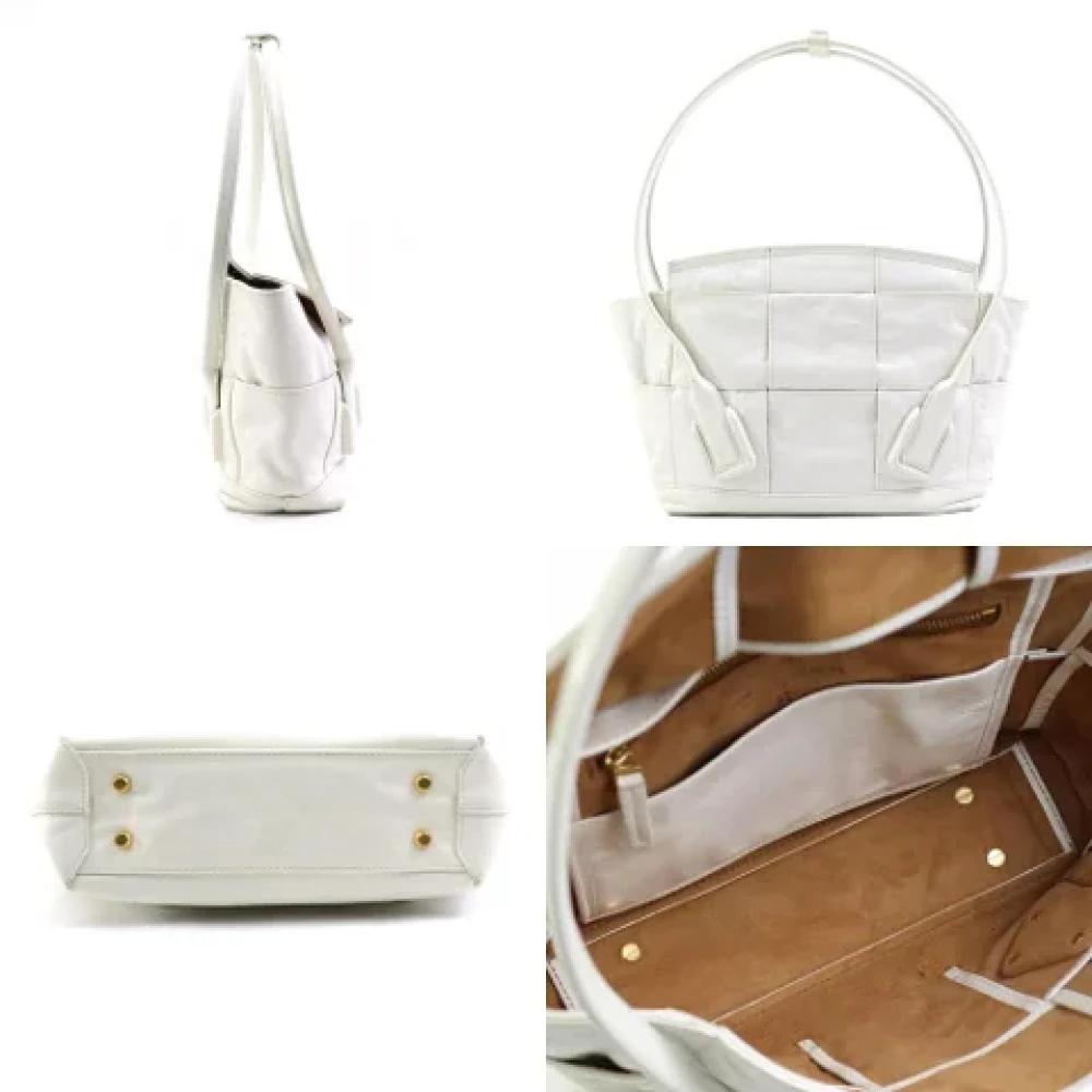 Bottega Veneta Vintage Pre-owned Leather handbags White Dames