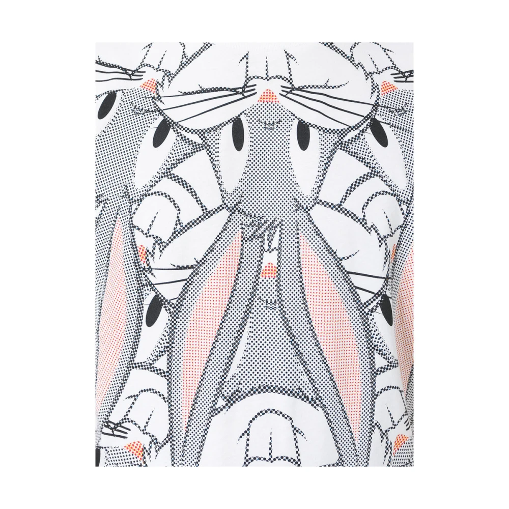 Iceberg Witte Bugs Bunny Katoenen T-shirt White Heren