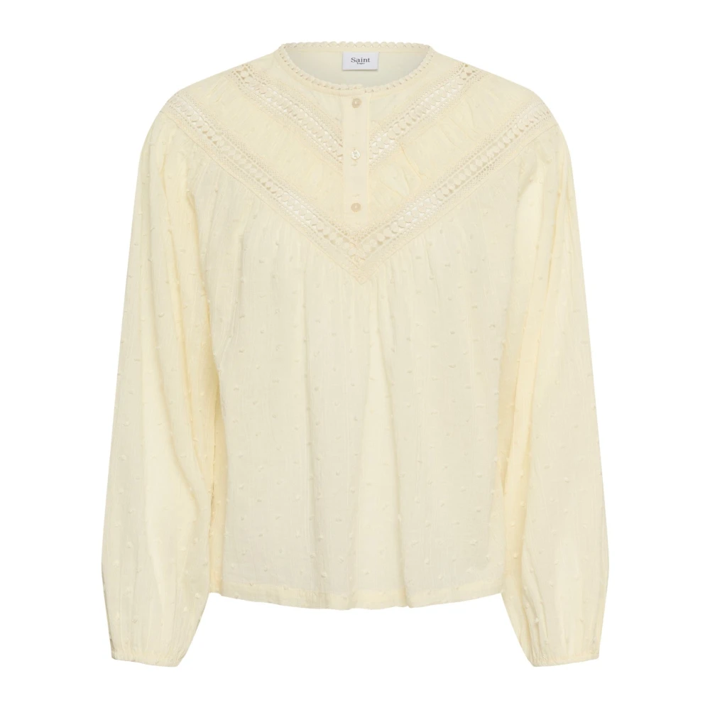 Saint Tropez , Damen, Blusen & Hemden, Gelb, S