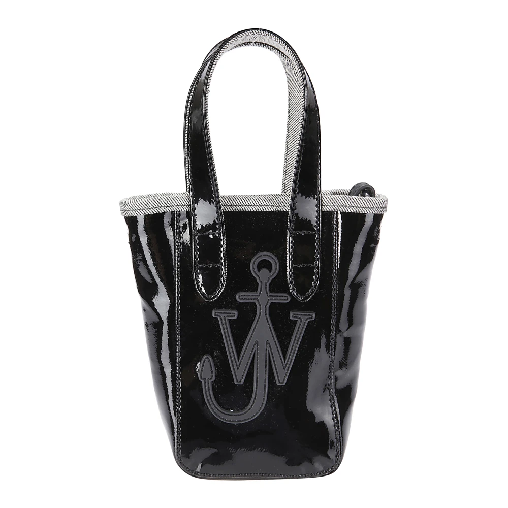 J.W.Anderson Totes & shoppers Mini Bag With Leather Shoulder Strap in zwart