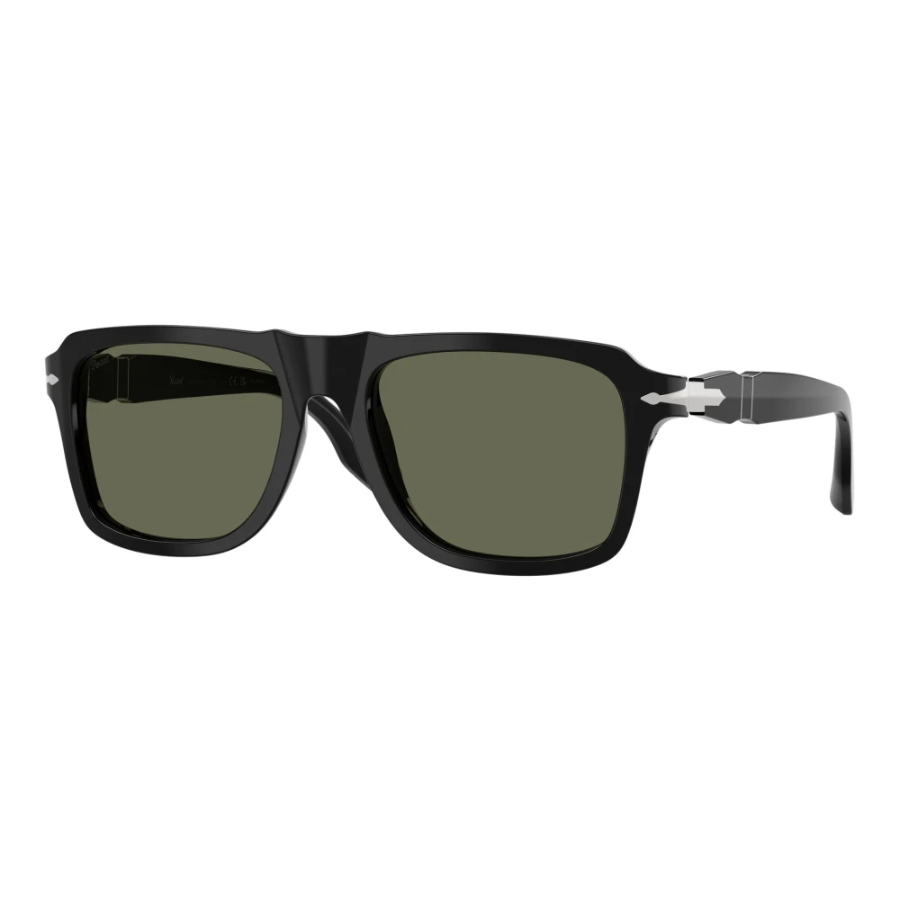 Persol , Black Polarized Sunglasses Polarized Green lenses, PO8002S 95/58, Mojo Glasses - Image 3