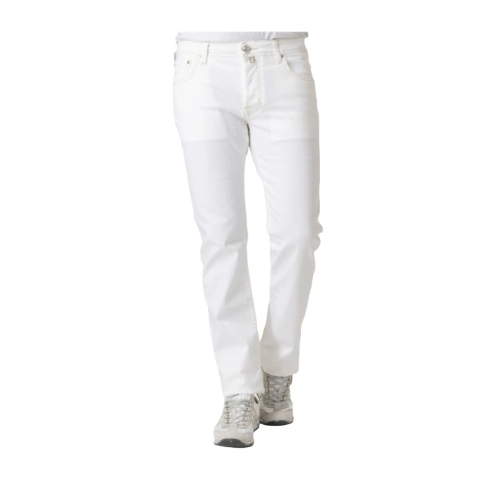 Jacob Cohën Hombre Blanco - Vaqueros S Slim Fit Con Costuras Beige - Trousers - W36