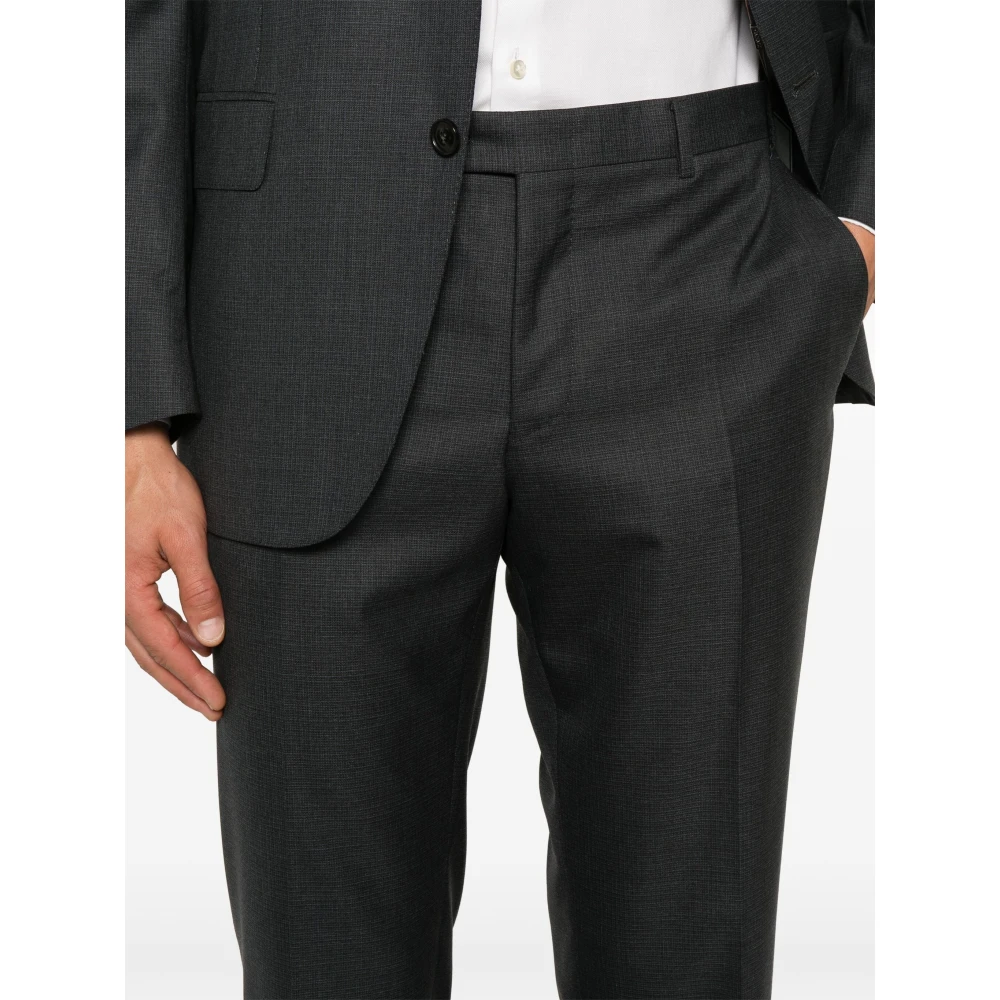 Canali Luxe Wollen Pak Gray Heren