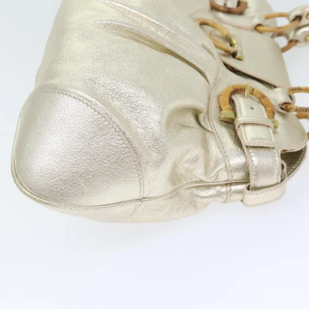 Salvatore Ferragamo Pre-owned Leather handbags Yellow Dames