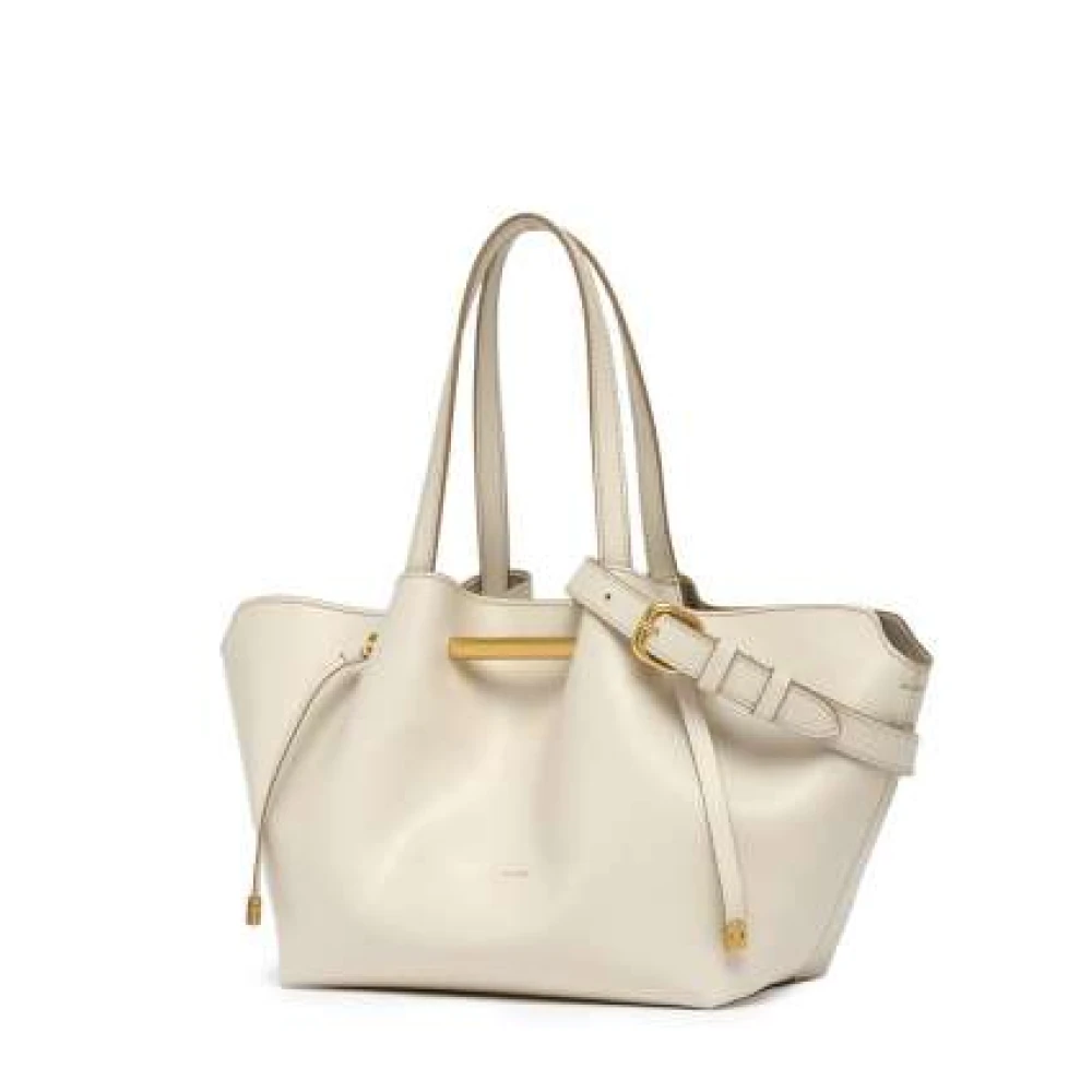 Gianni Chiarini Marble Leren Tas Amanda Crossbody White Dames