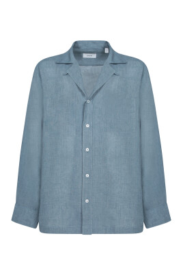 blue-t-shirt-polo-classic-linen