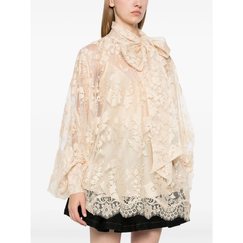 Zimmermann Beige Illustratie Katoenen Shirt Beige Dames