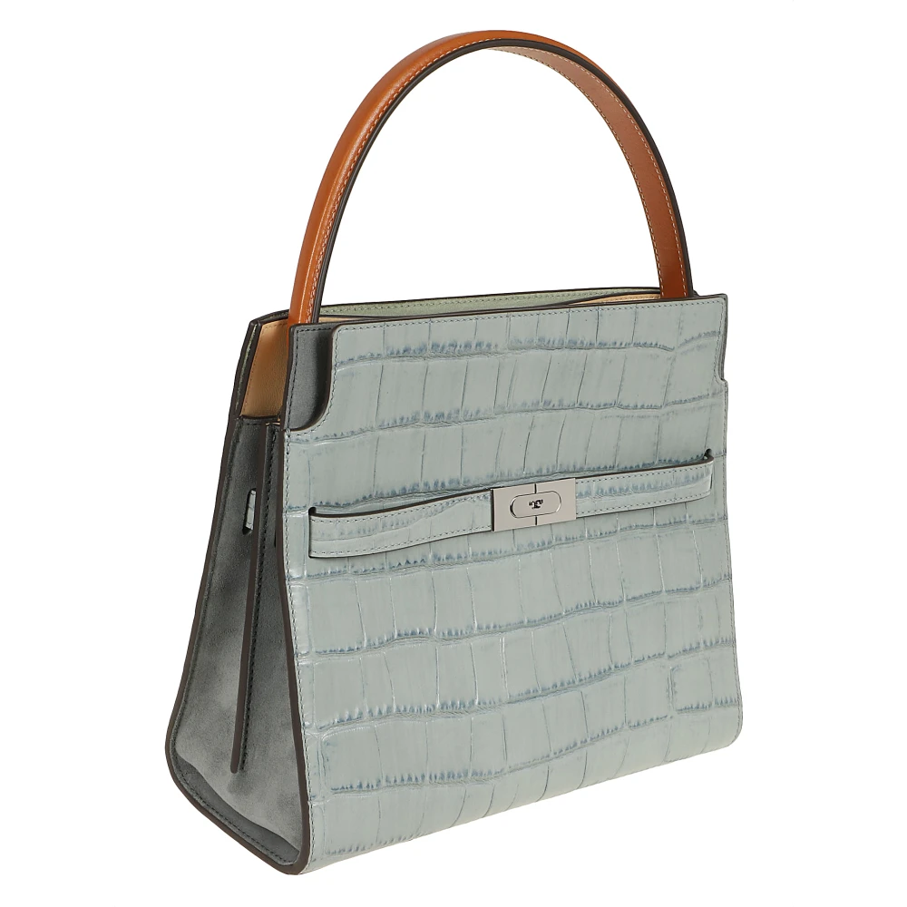 TORY BURCH Blauwe Leren Handtas Elegante Stijl Blue Dames