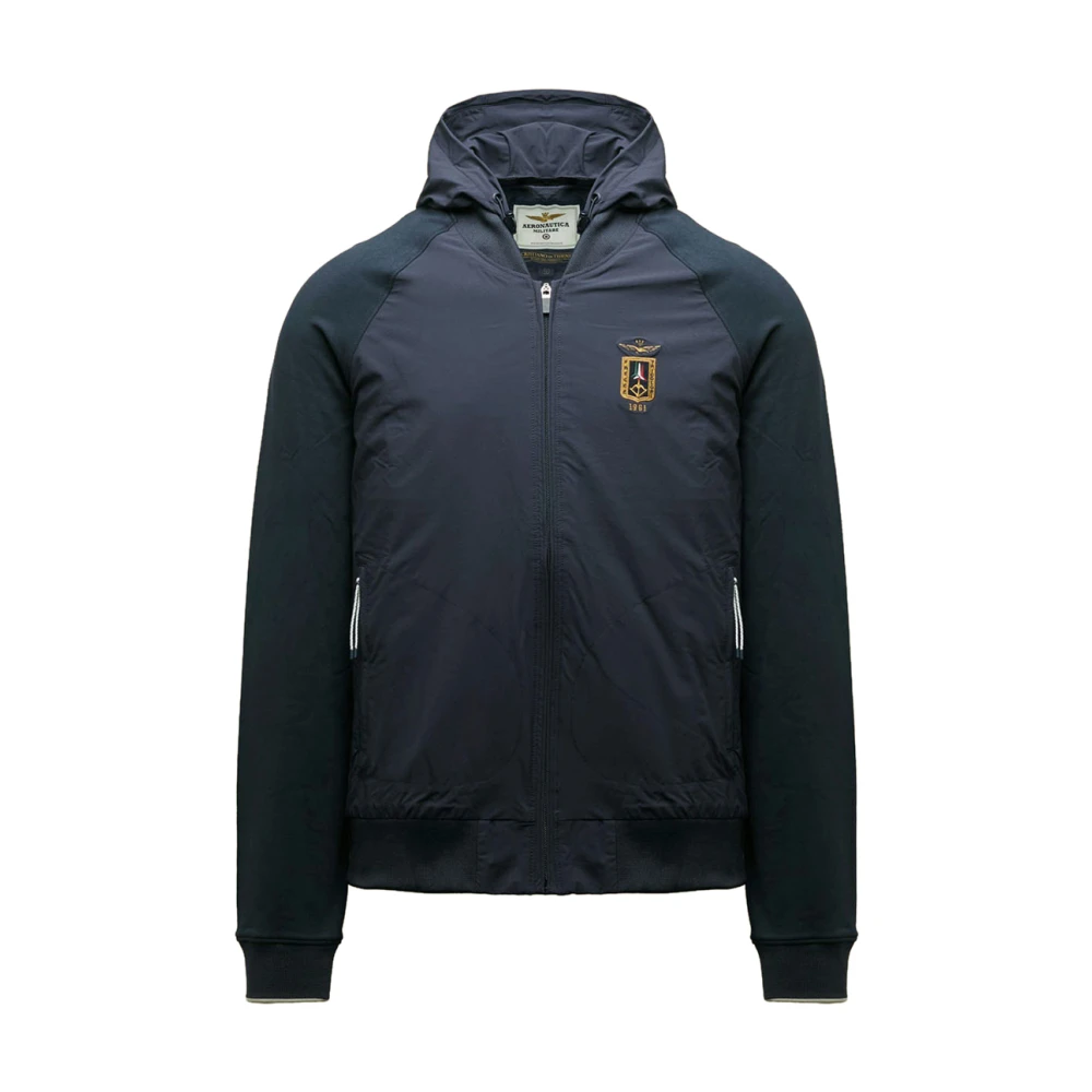 Aeronautica Militare Men's Blue Bomber Jackets, M, Hybrid Jacket