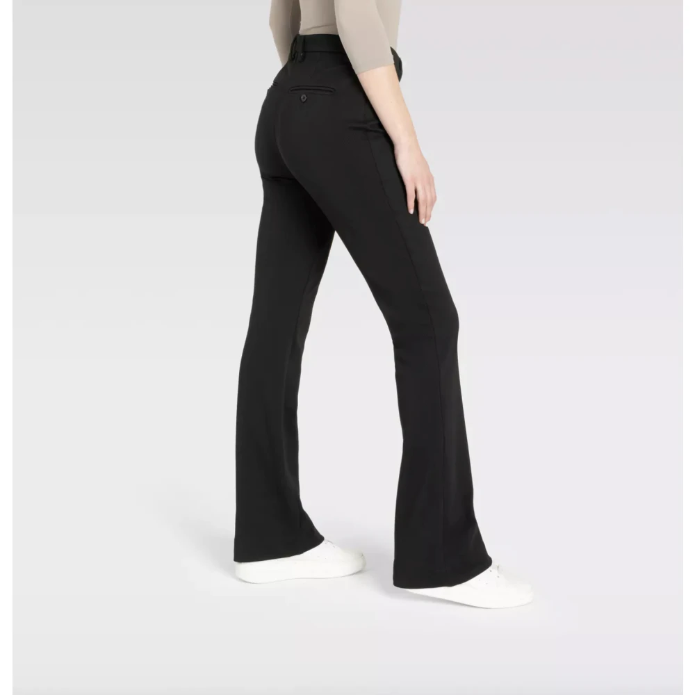 MAC Zwarte Bella Bootcut Broek Black Dames
