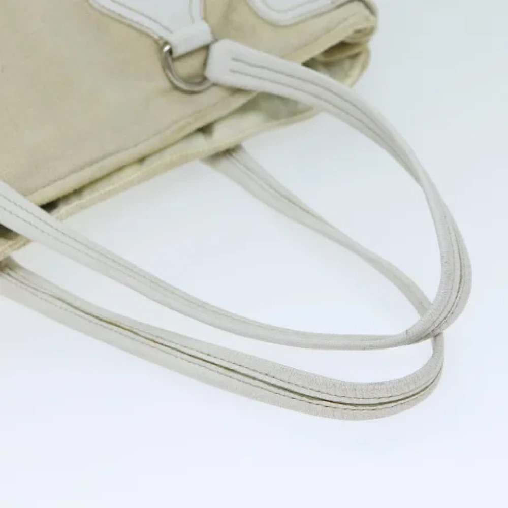 Prada Vintage Pre-owned Canvas totes Beige Dames