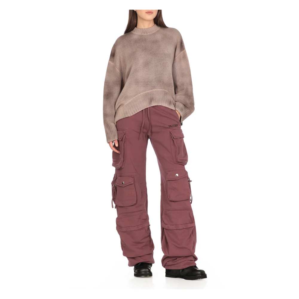 The Attico Paarse Cargo Broek met Koord Purple Dames