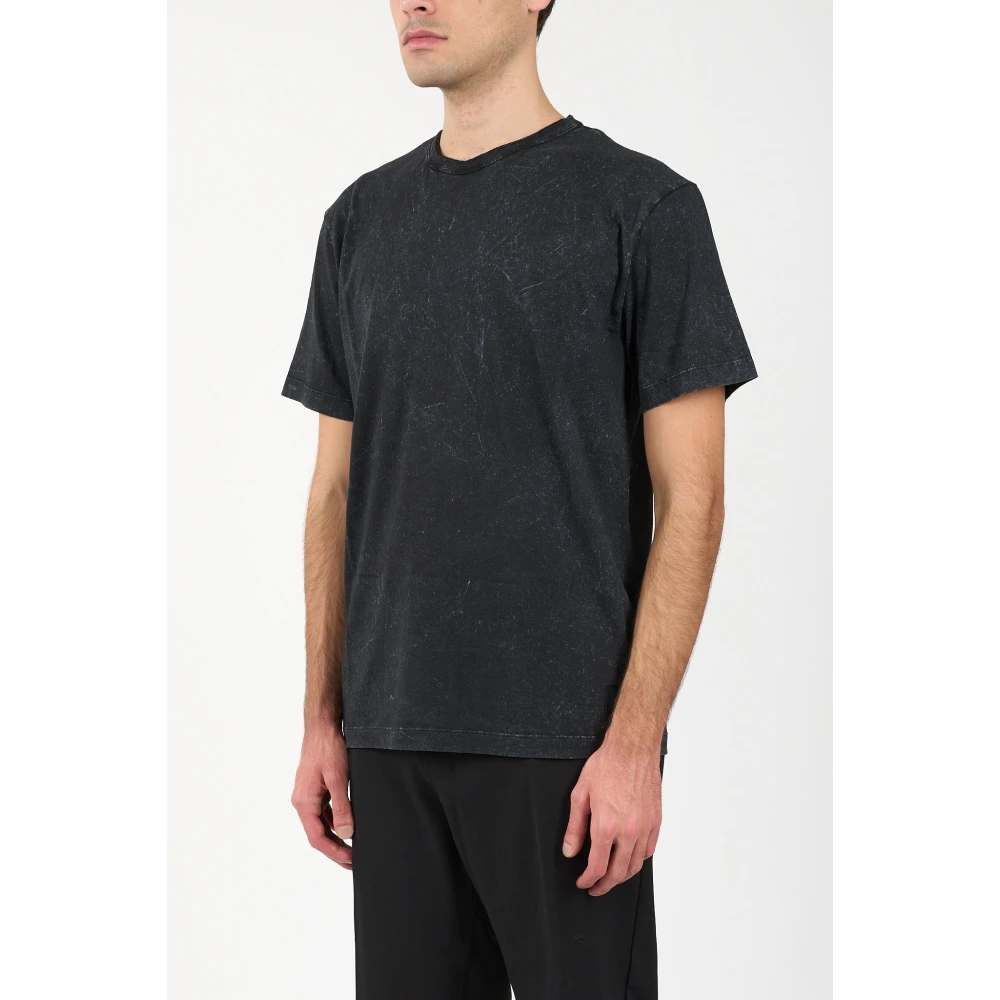 Mauro Grifoni Katoenen T-shirt met used-effect Black Heren