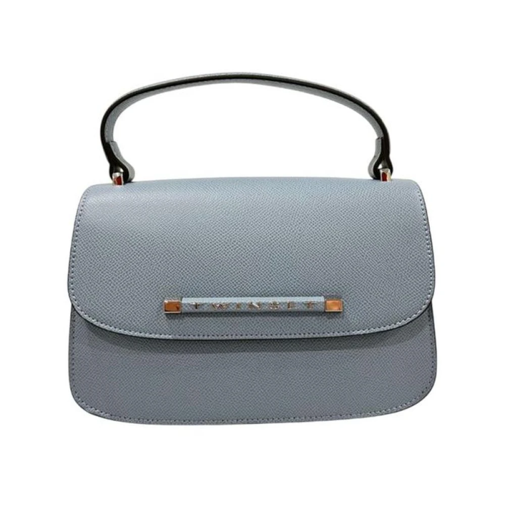 Twinset , Handbags, Female, Blue, One Size, Luxury Pu Leather Handbag